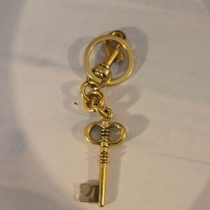2 For 20 Gold Key Shaped Keychain Bag Tag